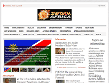 Tablet Screenshot of informafrica.com